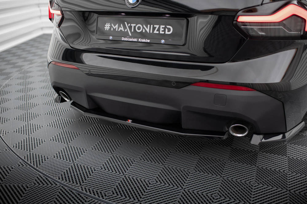 Diffuser passend voor BMW 2 Serie Coupe G42 Maxton Glans Zwart