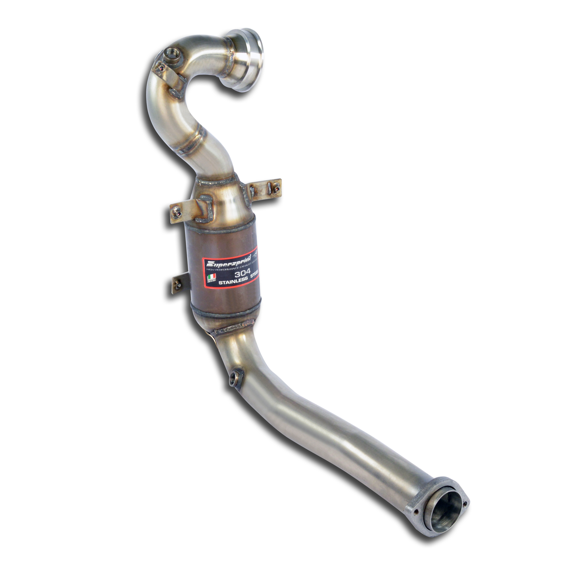 595 ABARTH 1.4T "50° Anniversario" (180 Hp) "Monotubo" 2013 Turbo downpipe kit + Metallic catalytic