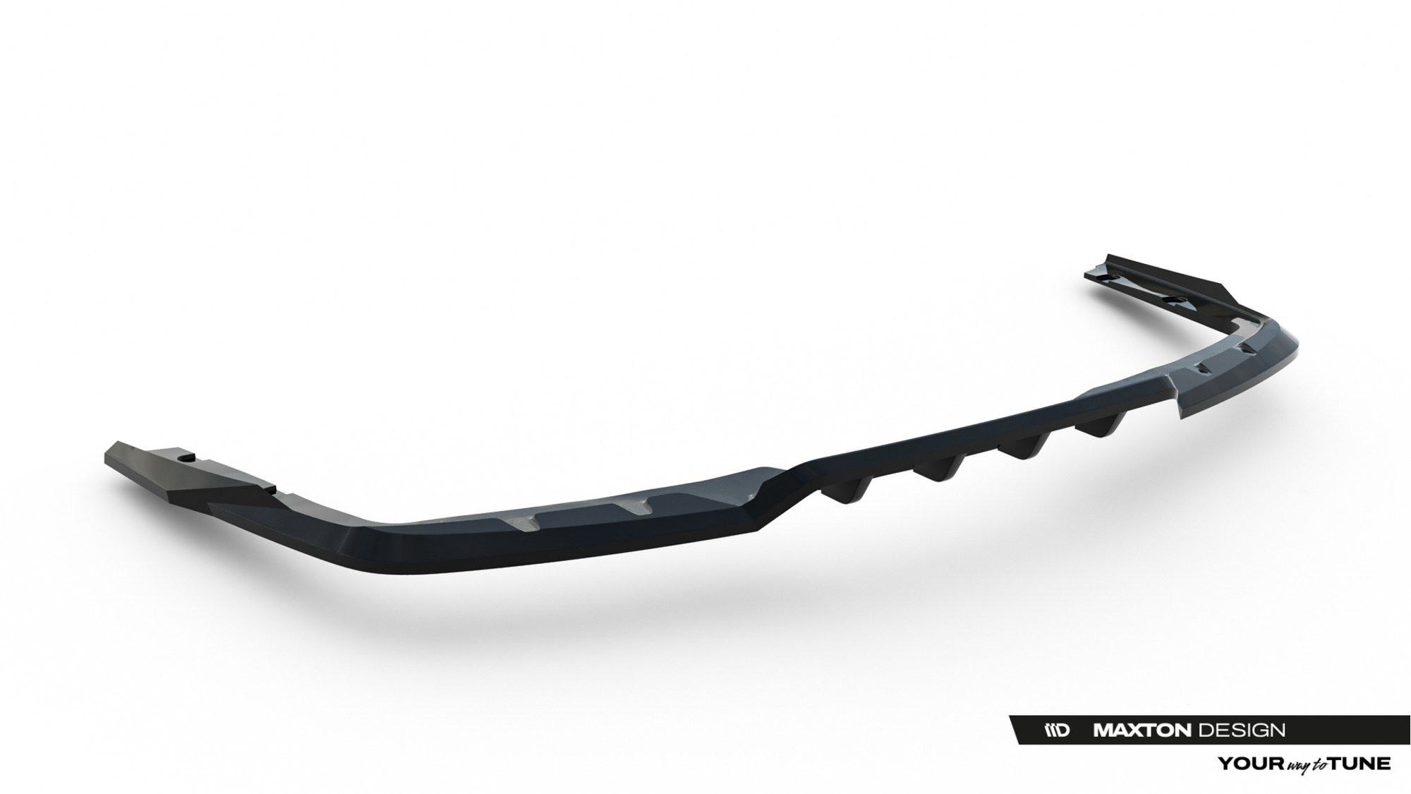 Diffuser passend voor BMW 2 M-Pack Gran Coupé F74 Maxton Glanzend Zwart