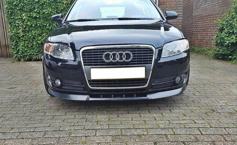 Voorspoiler passend voor Audi A4 B7 V.1 Glanzend Zwart
