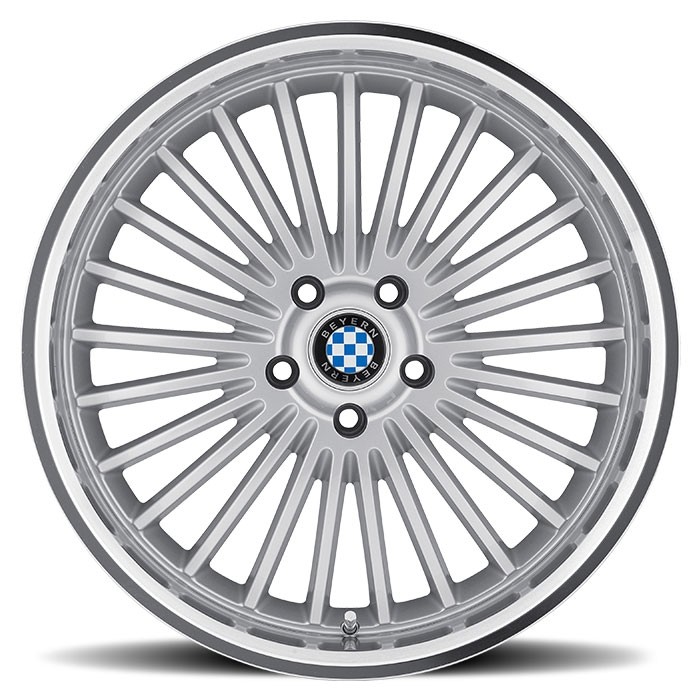 Velgen Beyern Multi 20x8,5 5x120 ET40 Zilver + Machined Rand