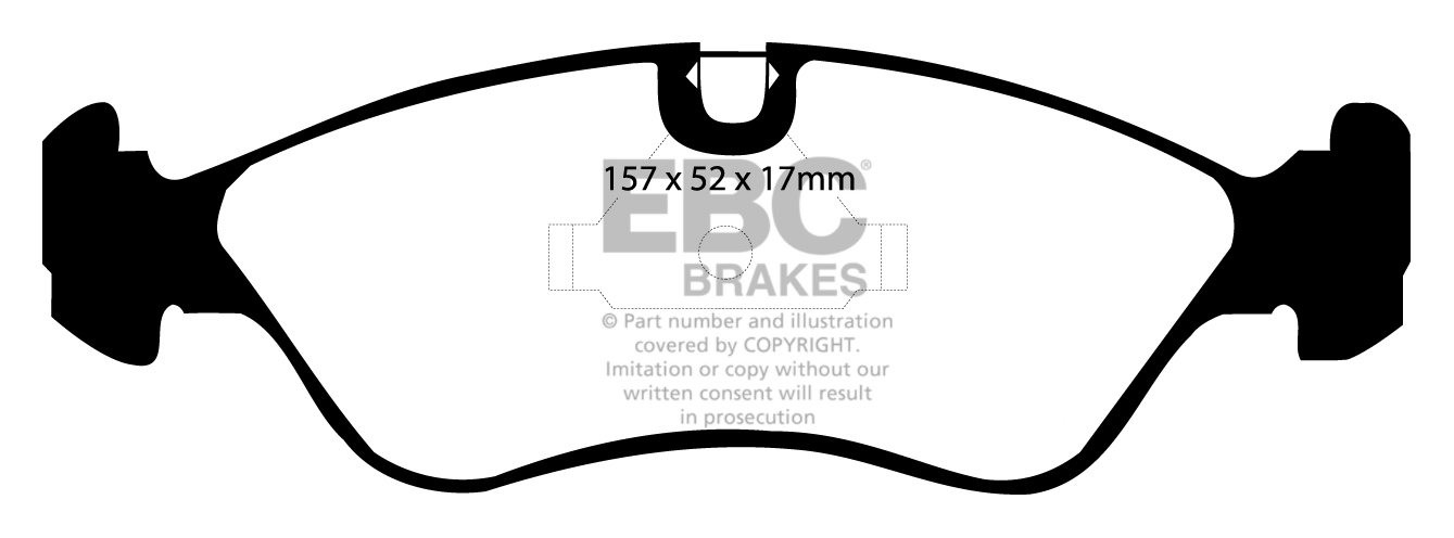 EBC Brakes OPEL Kadett E 2.0 Station 87-91 Remblokken voorzijde