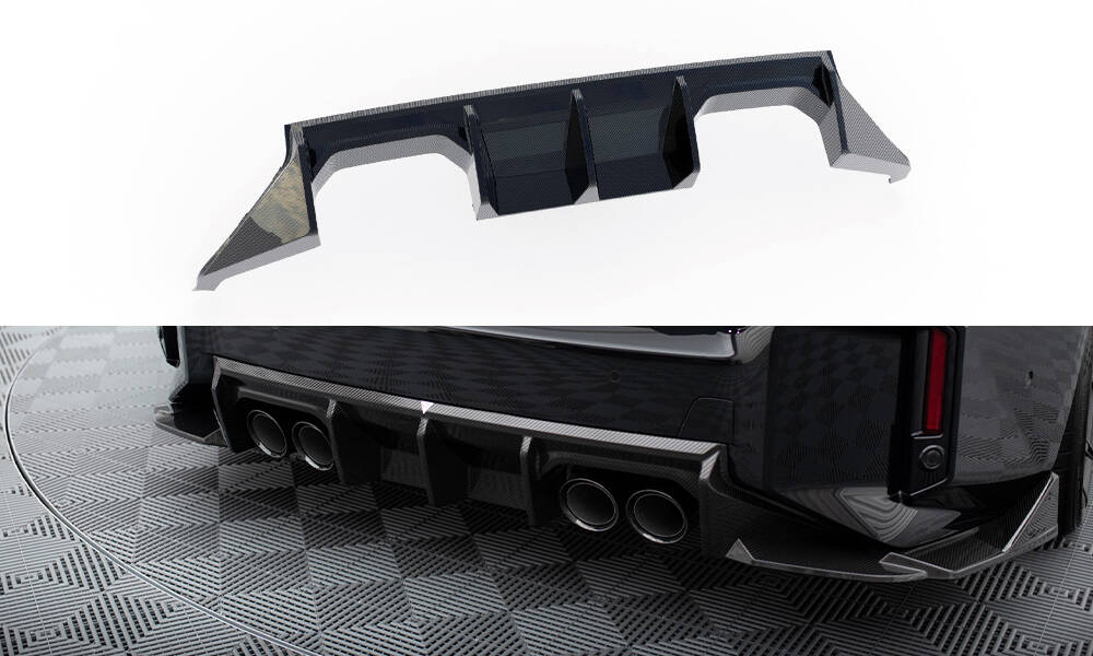 Diffuser passend voor BMW M2 G87 Maxton Carbon