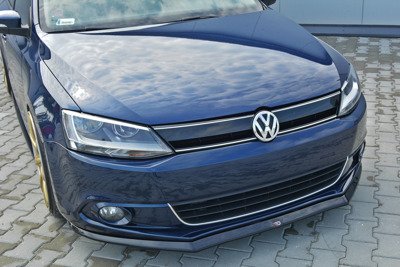 Voorspoiler passend voor VW Jetta MK6 Glans Zwart