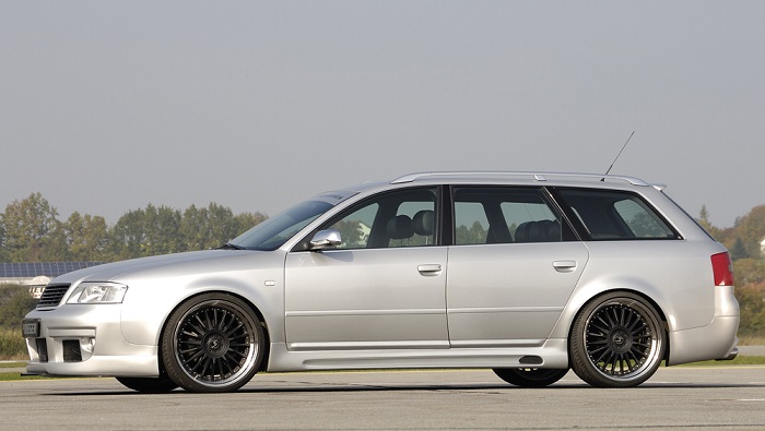Zijskirts passend voor Audi A6 4B Rieger met uitsnede