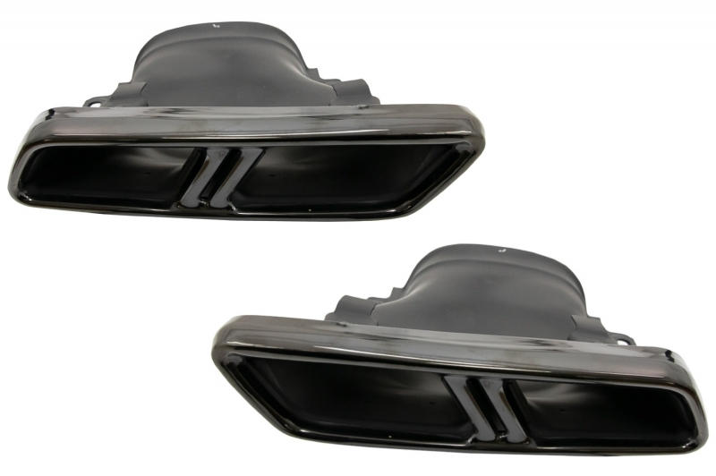 Diffuser passend voor Mercedes E-Class W213 AMG Line (2016-..) E63s Design Black Edition