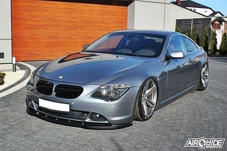 Voorspoiler passend voor BMW 6 E63 / E64 (PREFACE MODEL) V.1 Glanzend Zwart