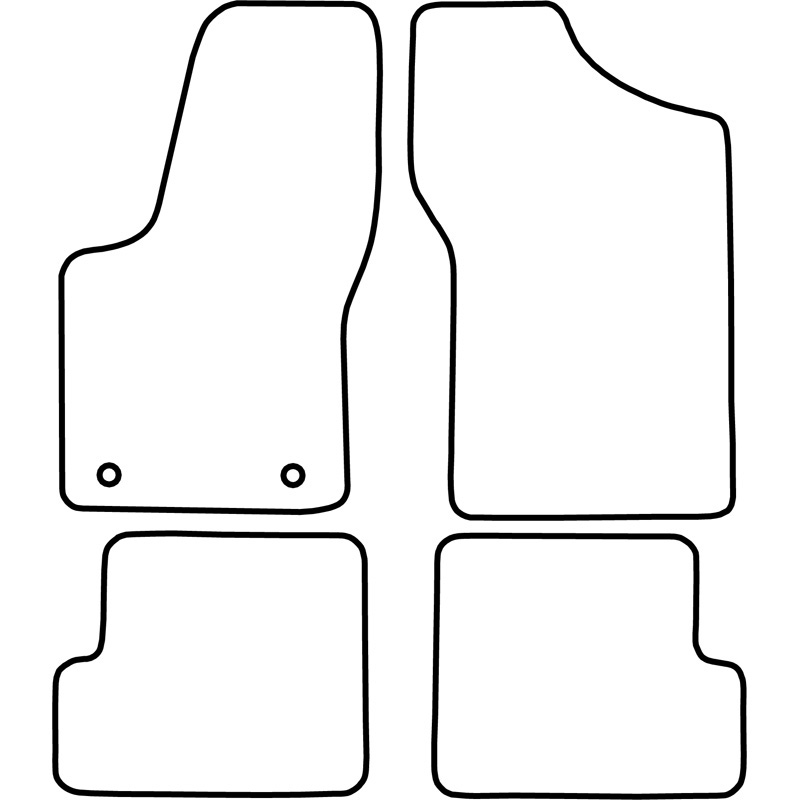 Automatten Velours  Fiat Seicento 1998-2005