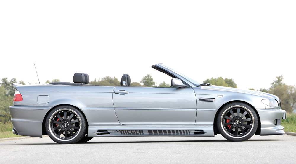 Zijskirts passend voor BMW E46 coupe/cabrio/sedan Rieger
