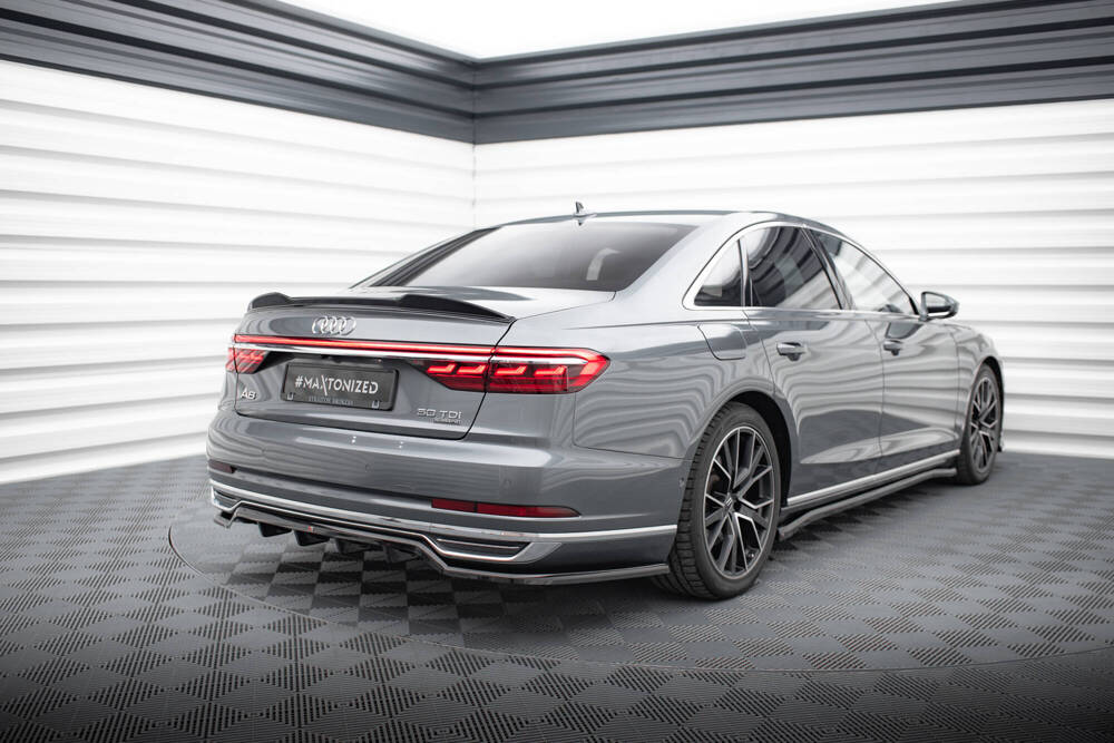 Spoiler passend voor Audi A8 / A8 S-Line / S8 D5  Maxton Glans Zwart