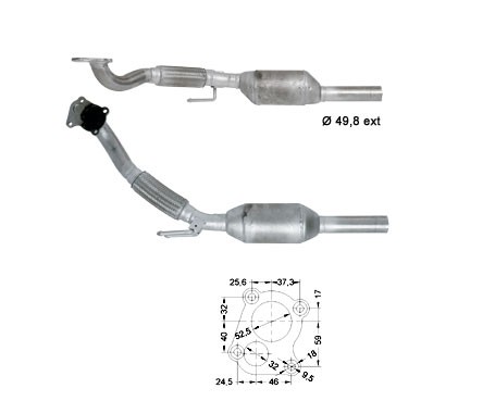 Seat CORDOBA 1.9TD 1896 cc 66 Kw / 90 cv AGR Magnaflow CAT Bouwj