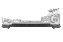 Voorspoiler passend voor VW Touareg 3 CR – CSR Automotive Bekerspoilerlip Glanzend Zwart met ABE