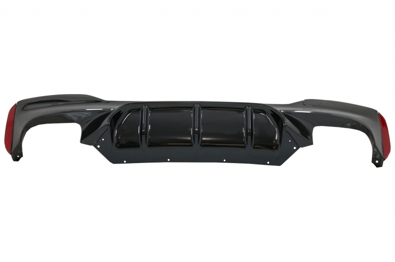 Diffuser passend voor BMW G30 M5 Design 17- Glans zwart