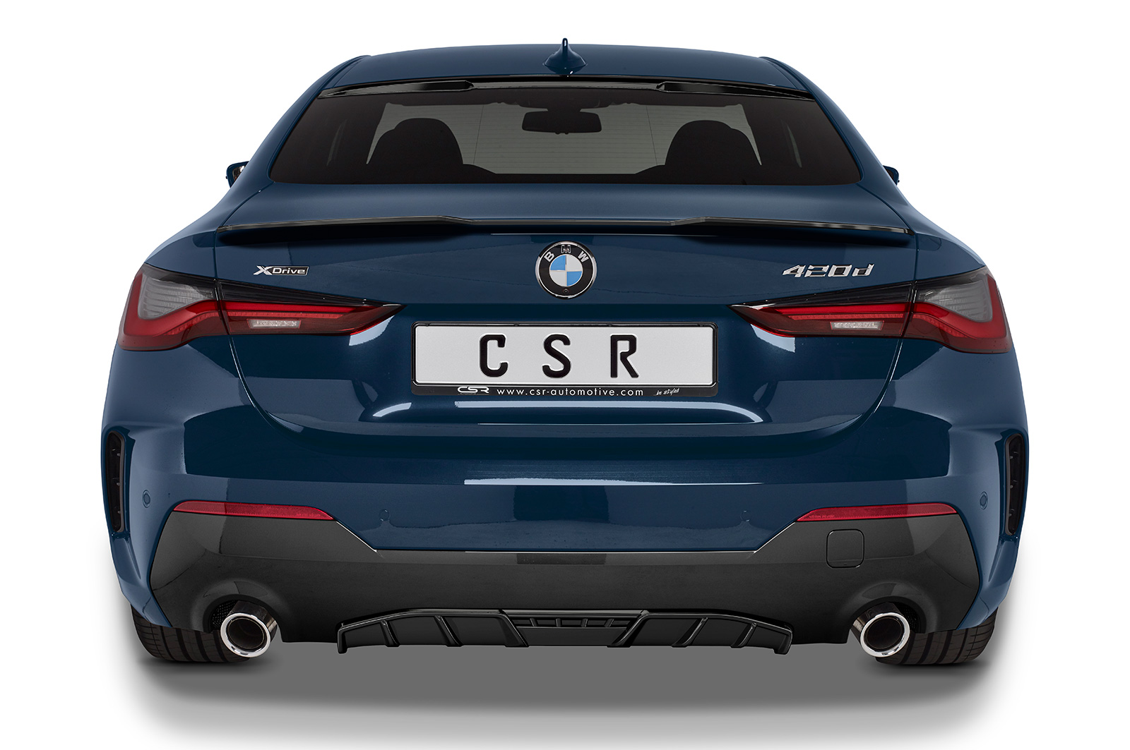 Spoiler passend voor BMW 4er G22 Coupe CSR glans Zwart