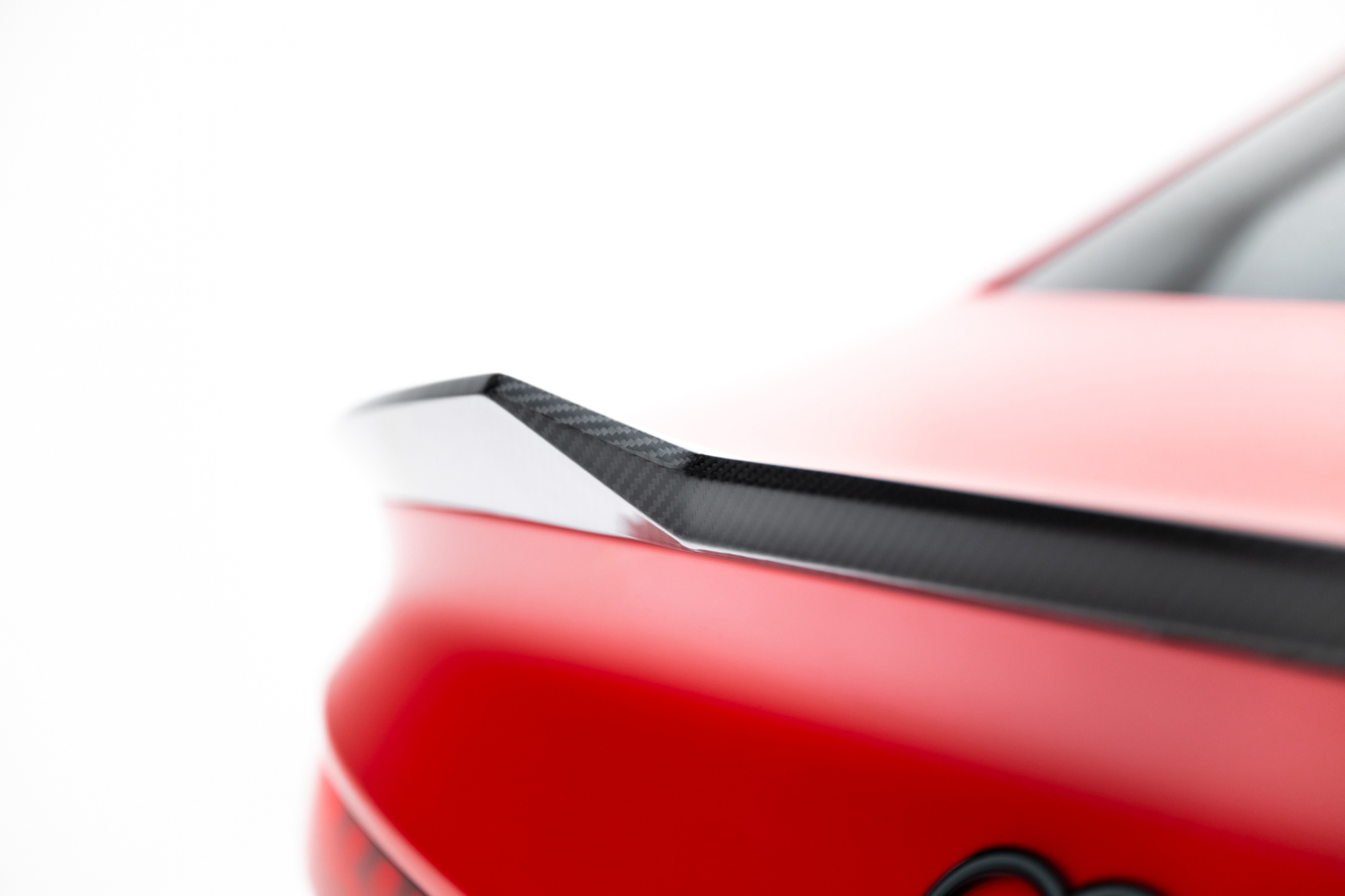 Prepreg Carbon Fiber Tailgate Spoiler passend voor Audi RS3 / S3 / A3 S-Line / A3 Sedan 8Y Facelift V.1