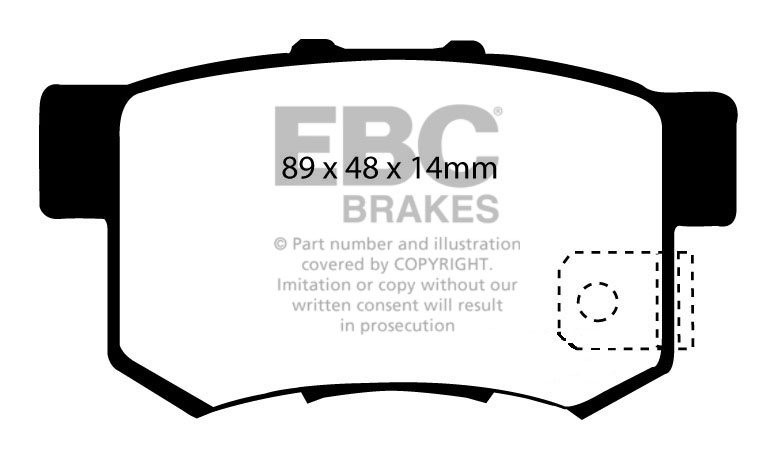 EBC Brakes HONDA Civic 1.6 (EP2) 2001-2006 Remblokken achterzijd