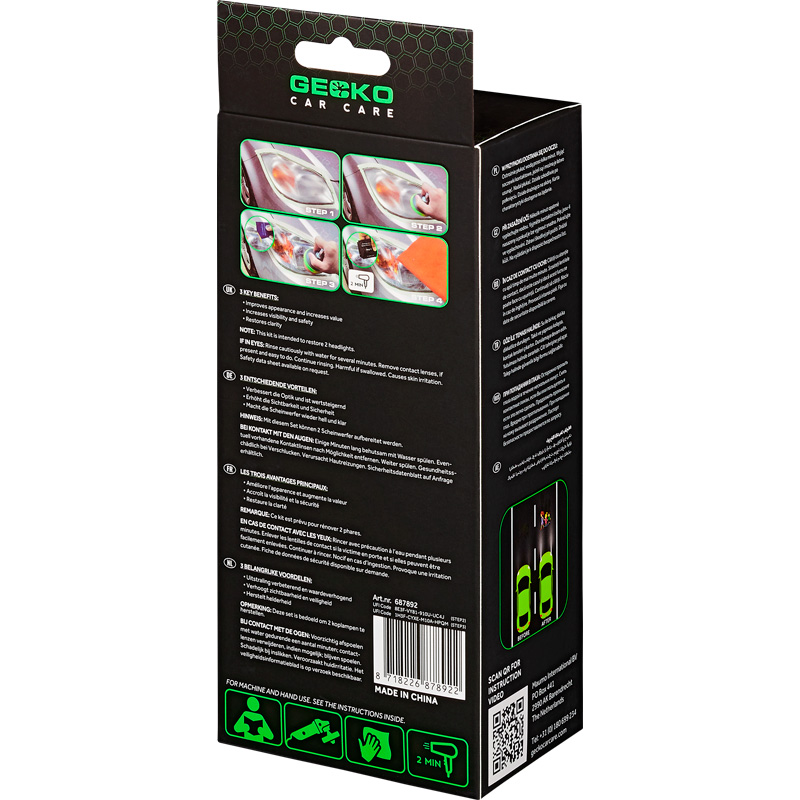 Gecko Koplampreparatieset