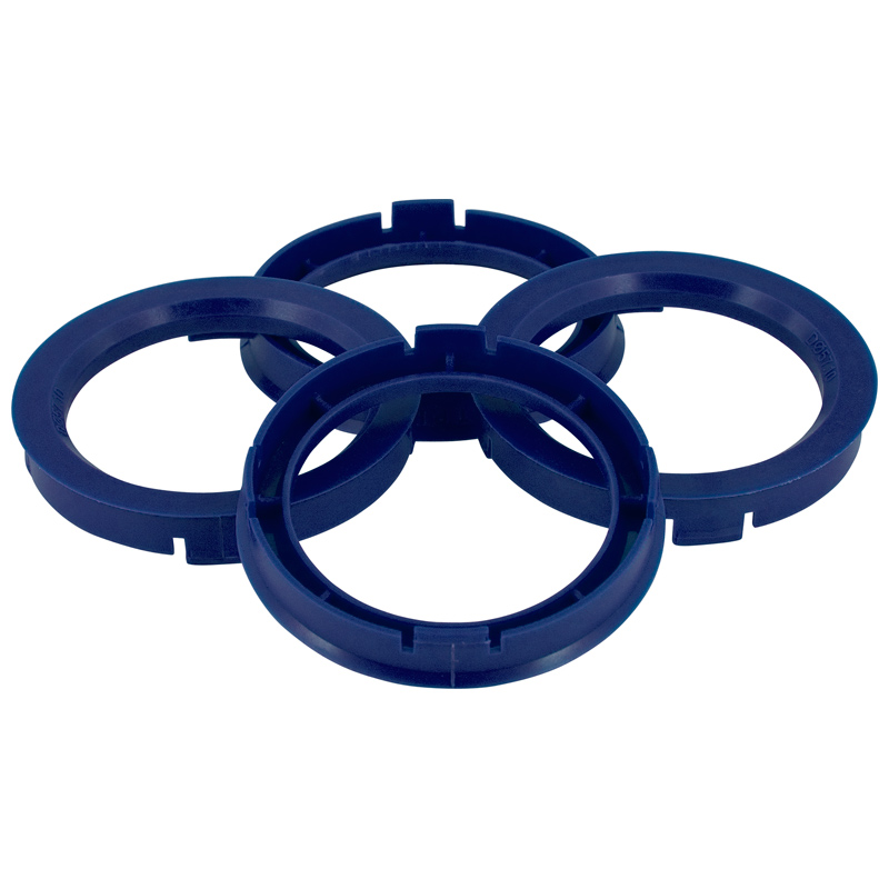 Set TPI Centreerringen - 70.4->56.6mm - Reflex Blauw