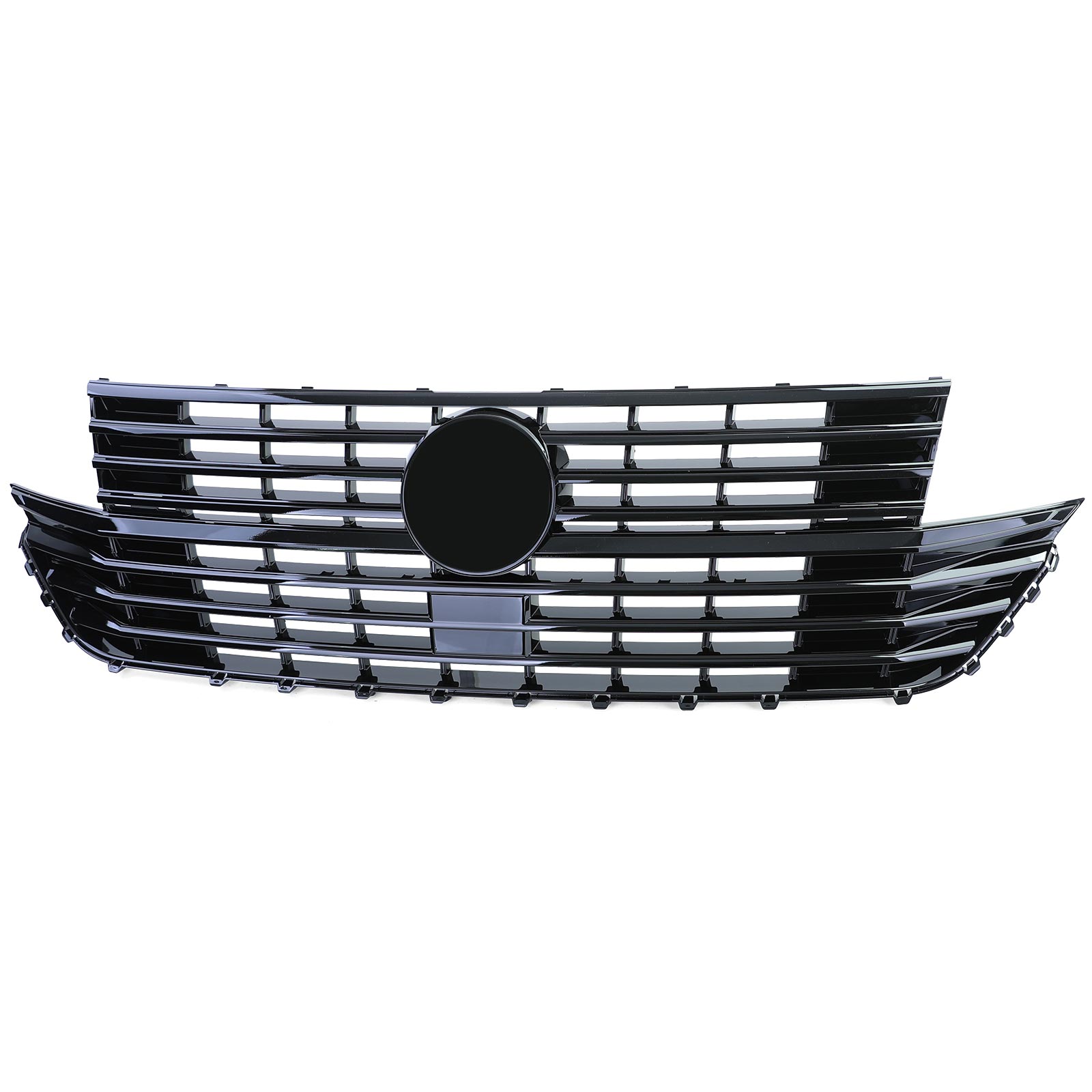 Grill passend voor VW T6.1 Bus Multivan Facelift 19-23 Glans Zwart