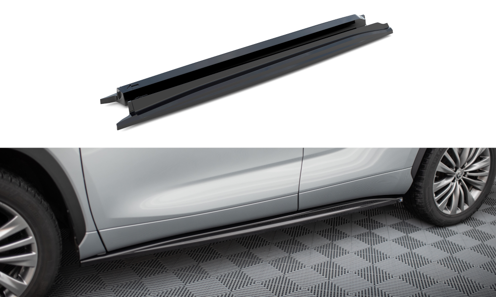 Zijskirts Toyota Highlander Maxton Glans Zwart