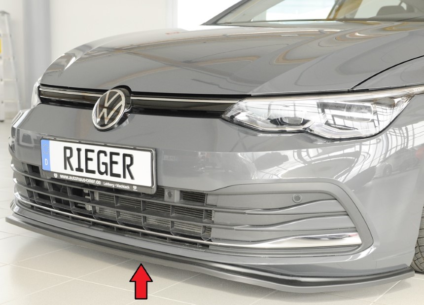 Voorspoiler passend voor Volkswagen Golf 8 Rieger