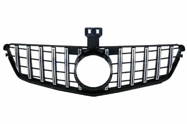 Grill passend voor Mercedes C-klasse W204 S204 GT Look Panamericanan Chroom Zwart