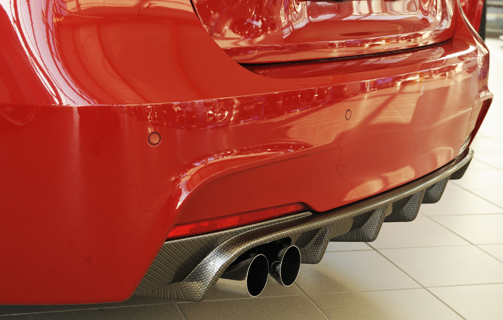 Achter Diffuser BMW 3Serie F30/F31 2012-... Carbon Rieger