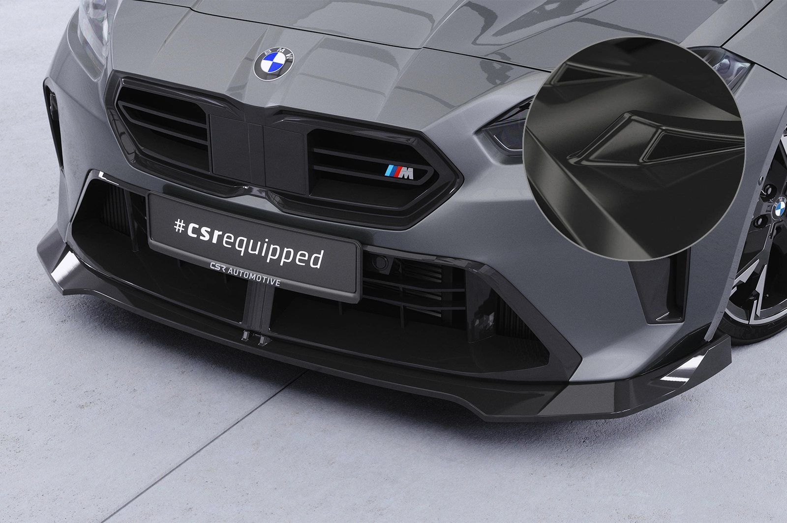 Voorspoiler passend voor BMW 1er F70 / 2er F74 Glans Zwart (2024)