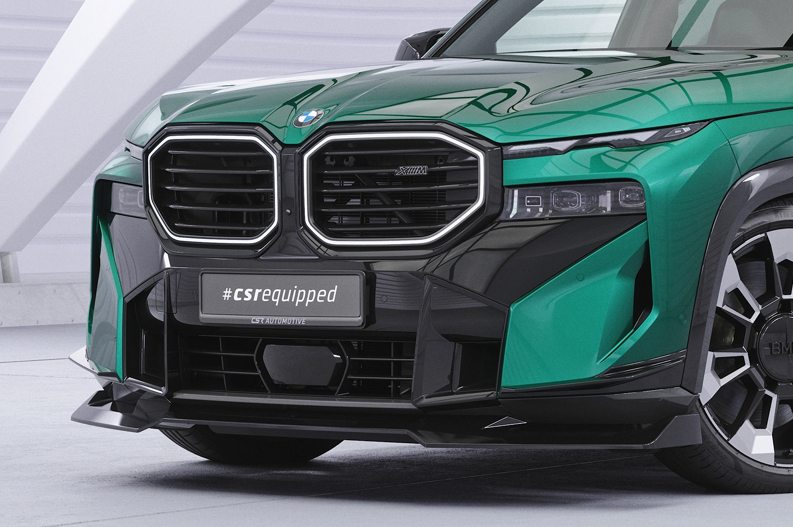 Voorspoiler passend voor BMW XM G09 Glans Zwart (2022)