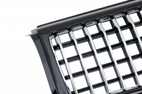 Grill passend voor Mercedes W463 G-Klasse 90-14 GT-R Panamericana Design Piano Zwart/Chroom
