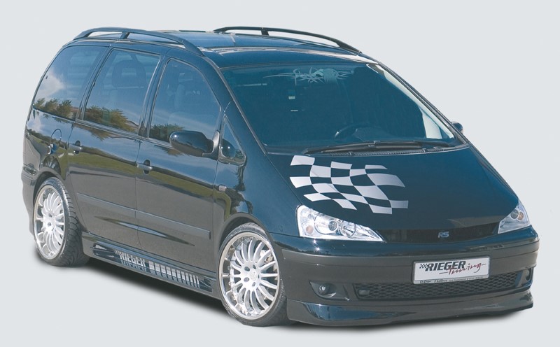 Zijskirts passend voor VW Sharan met 2 schacht en 2 uitsnedes Rieger
