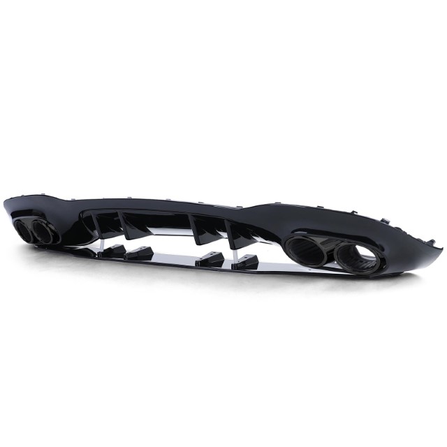 Diffuser passend voor Mercedes A klasse W177 A35/A45 Look Glans Zwart