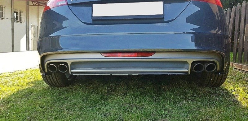 Centraal Achter Spoiler passend voor Audi TT S 8J Glanzend Zwart