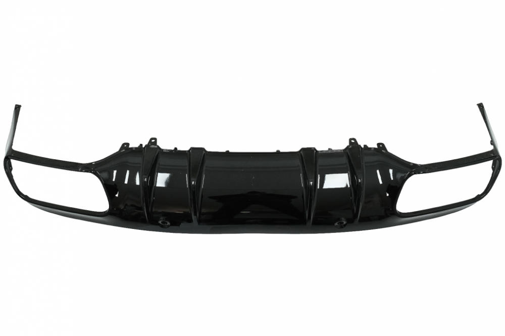 Diffuser passend voor Mercedes C205 A205 Coupe / Cabrio 15-19 C43 Design Zwart
