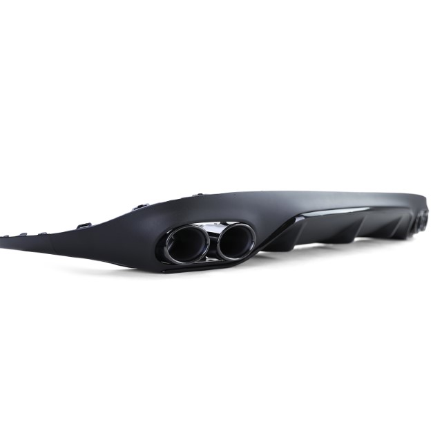 Diffuser passend voor Mercedes E-Class C238 Coupe (2016-..) Piano Black Met Sierstukken