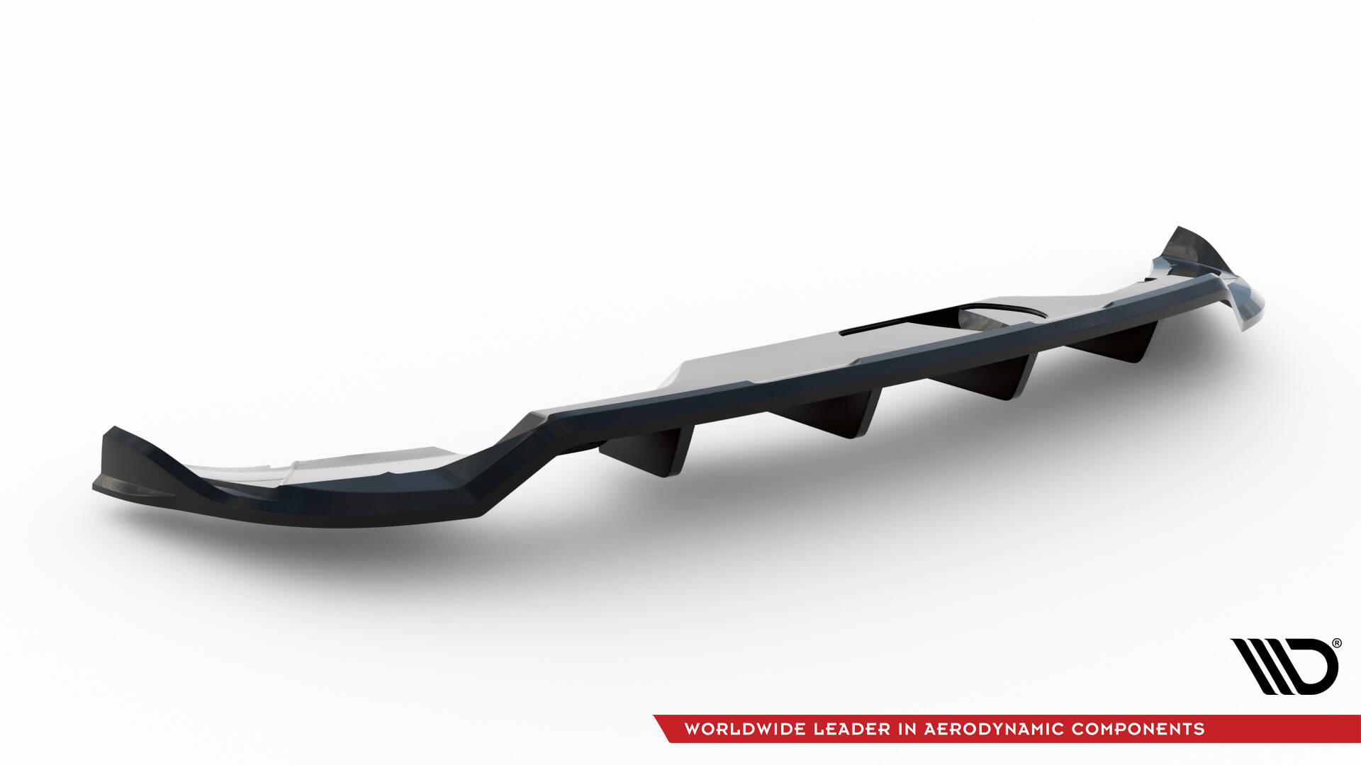 Achter Diffuser passend voor Skoda Kamiq Monte Carlo MK1 Facelift Maxton Glanzend zwart