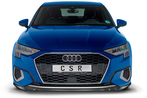 Voorspoiler passend voor Audi A3 (8Y) CSR glans Zwart