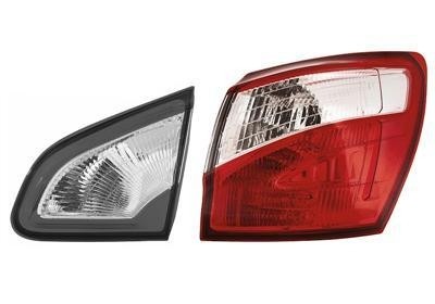 achterlicht, buiten, incl fittingdeel, rechts Nissan Quashqai, 2