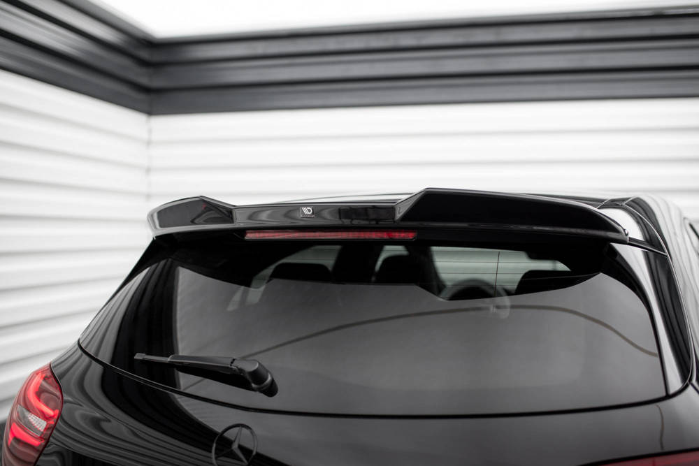 Spoiler passend voor Mercedes A Klasse / AMG Line / A45 AMG W176 Maxton Glans Zwart