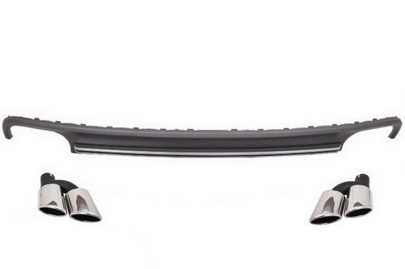 Diffuser passend voor Audi A7 S7 Look incl. Sierstukken