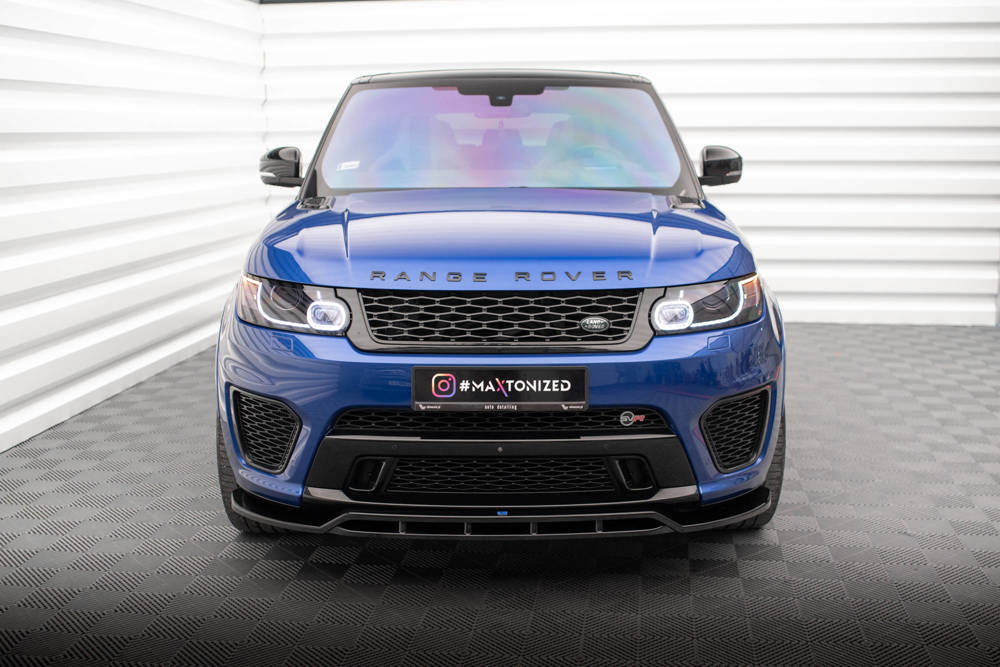 Voorspoiler V.2 Land Rover Range Rover Sport SVR 2015 - 2018 Maxton Glans Zwart