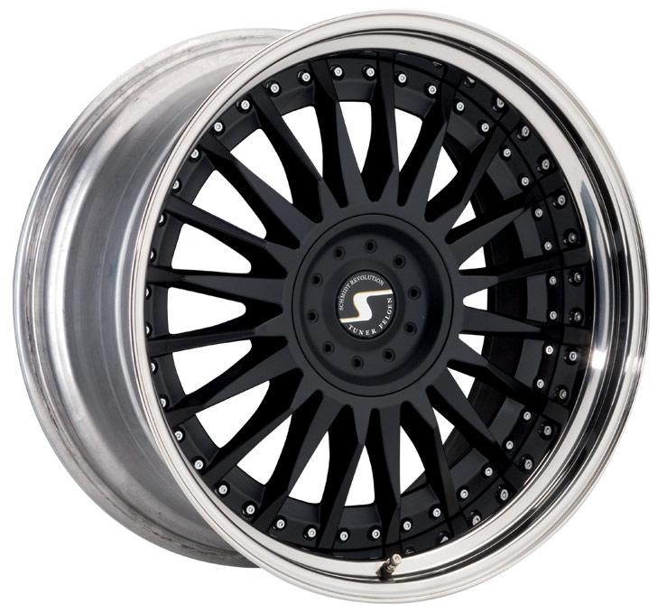 Schmidt CC Line Velgen (Rad-Inox) 3dlg zwart 8,5 - 9x18