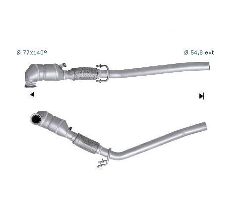 VW TOURAN 1.9TDI 1896 cc 66 Kw / 90 cv BXF Magnaflow CAT Bouwjaa