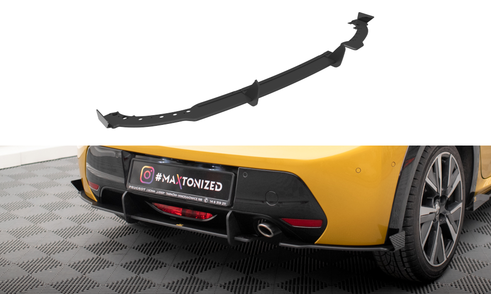 Diffuser met Canards Street Pro Peugeot 208 GT Maxton