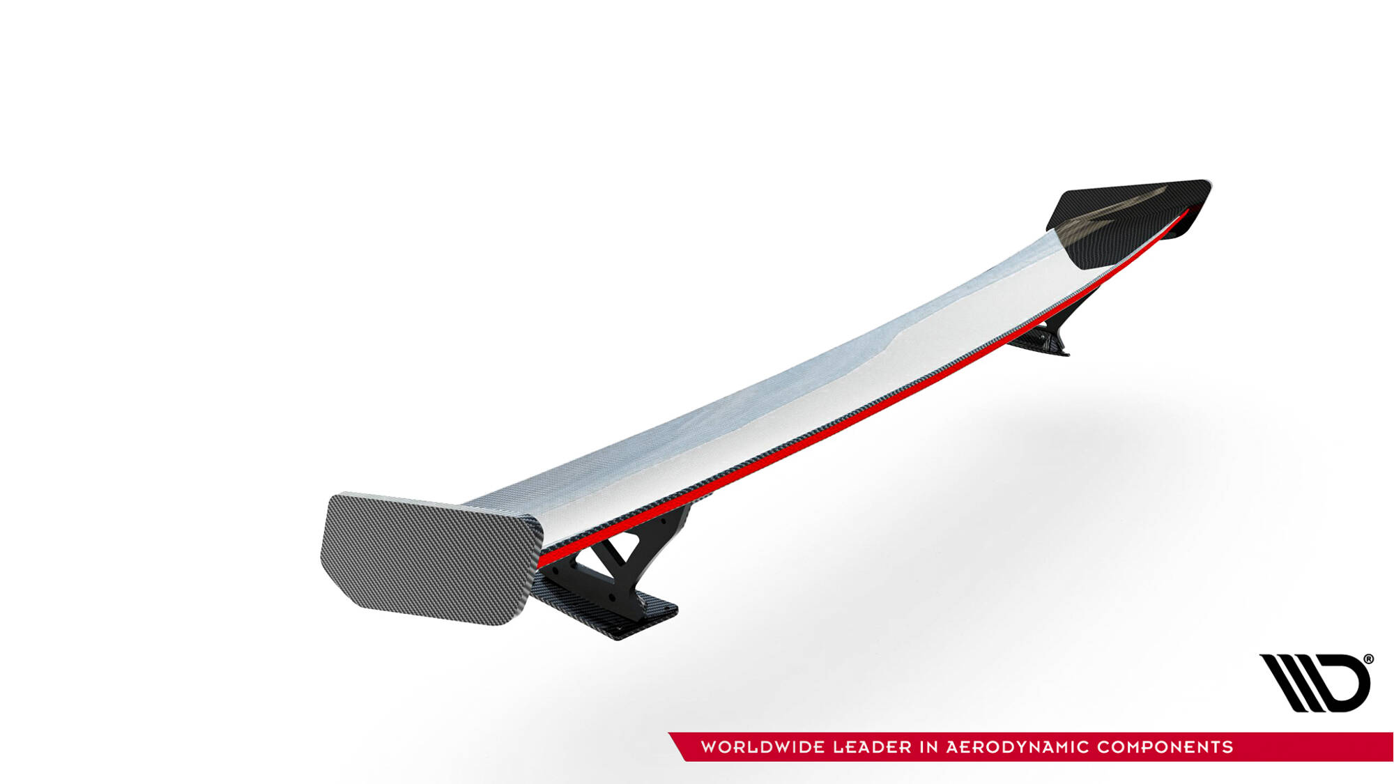 Carbon Spoiler + LED Audi A3 / A3 S-Line / S3 / RS3 Sedan 8Y / 8Y Facelift Maxton Glanzend zwart