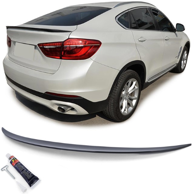 Achterklep Spoiler passend voor BMW X6 F16-.. Glans Zwart