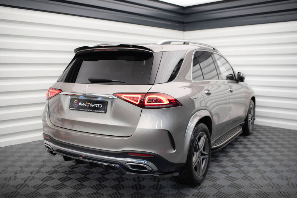 Diffuser passend voor Mercedes Benz GLE SUV AMG Line W167 Maxton Glans Zwart