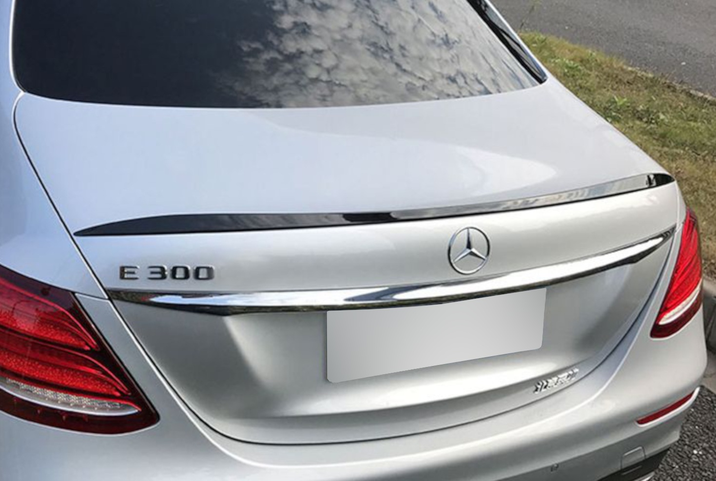 Achterklep Spoiler passend voor Mercedes E-Class W213 Glans Zwart E63 Look
