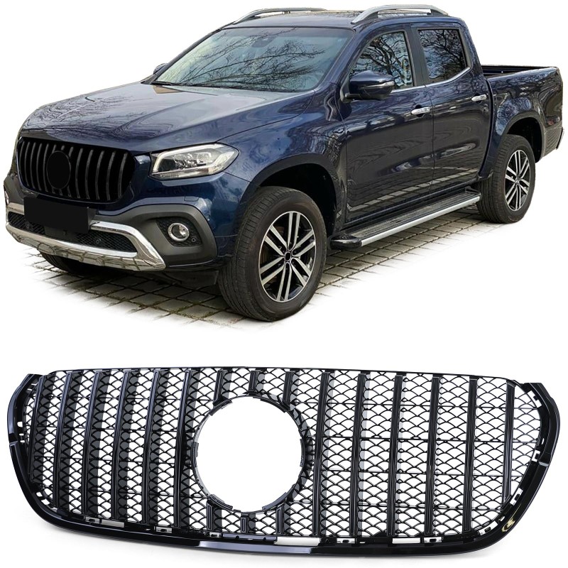 Grill passend voor Mercedes X klasse W470 17-20 GT Look Zwart
