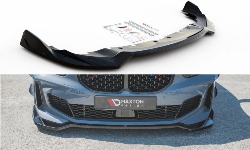 Voorspoiler passend voor BMW 1 Serie F40 M-Pack/ M135i Glans Zwart V5